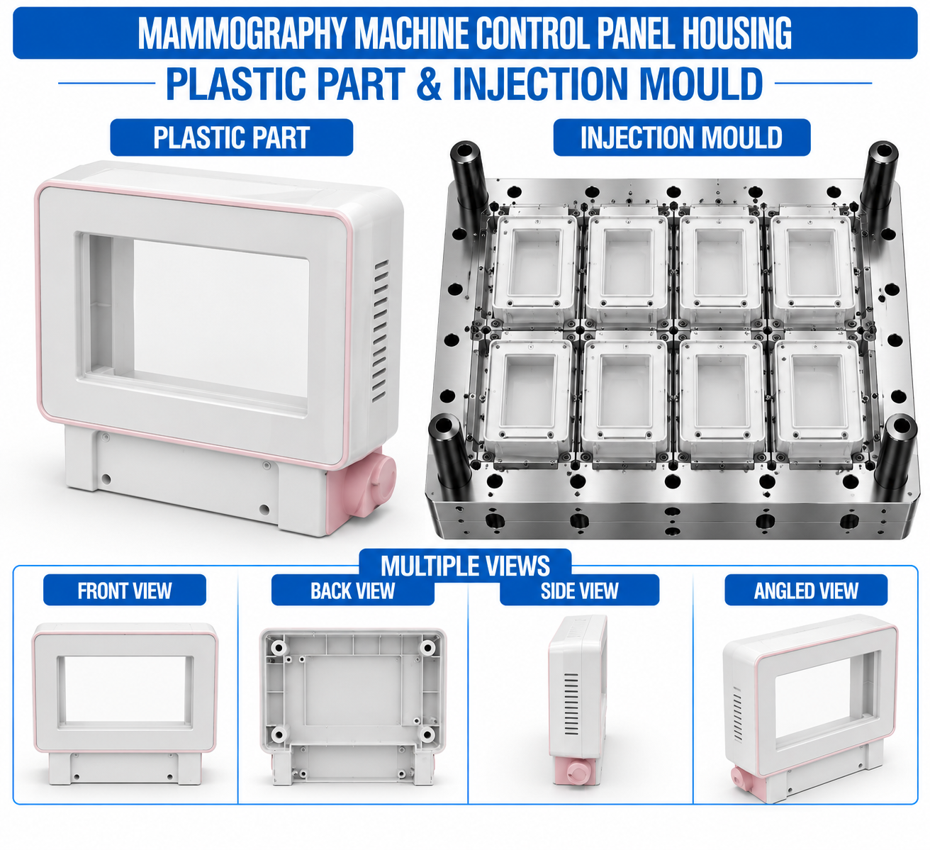 Mammography Machine Plastic Control Panel Housing Mould and Moulding Service